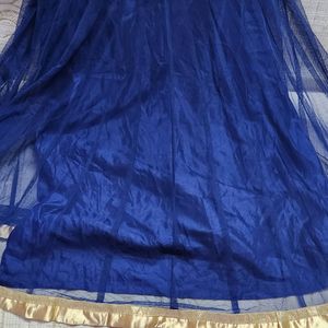 Navy Blue Colur Anarkali Suit