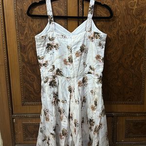 Off White Floral Dress