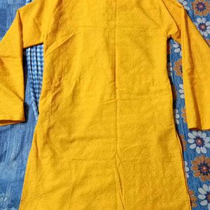 Mustard Yellow Colour Kurta For Festive Wear...