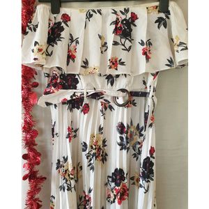 Floral Off Shoulder Dress