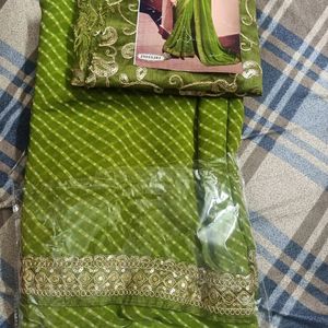 Bandhani Georgette Saree