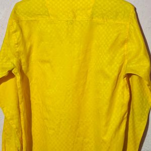 Totally New Shining Yellow Kurta Shirt