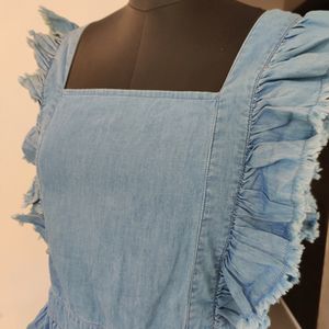 Cotton Denim Top