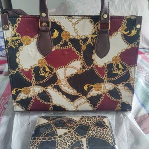 SABYASACHI 2PC COMBO TOTE+ WALLET