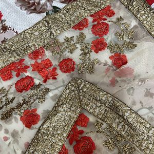 Pakistani Designer Heavy Embroidered Suit Dupatta