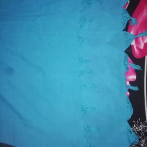 Cotton Dupatta (pink, Sky)