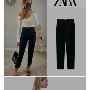 Zara High Waisted Pleated Pants