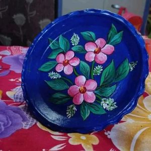 Painting On Clay Plate