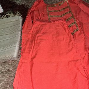 Indo Era Orange Dress