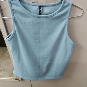 Tokyo talkies Tank Top In Cyan Blue