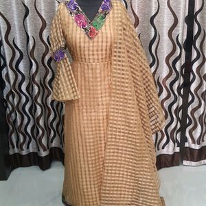 Silk Kurta And Dupatta Set