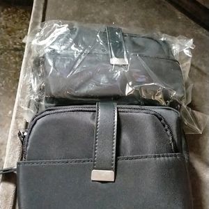 2 Mini Black Pouch For Grooming