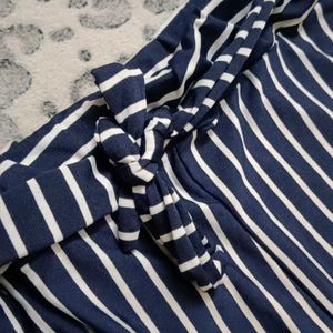 Blue And White Strips Palazzo