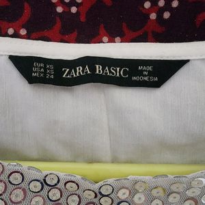 Sparkle N Shine silver embellished Zara Top