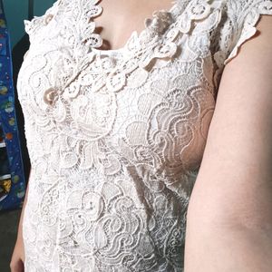 Nude Lace Top