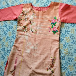 Peach Kurta