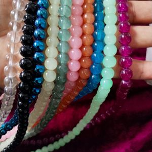 10 Glass Beads String