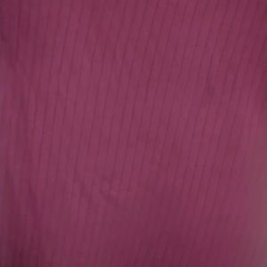 Maroon Ribbed Top With Puffed Sleeves