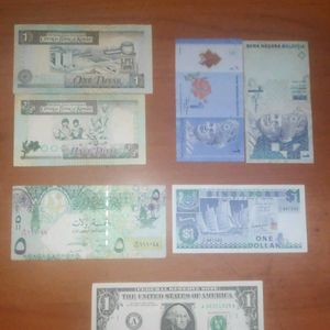 Set Of Foreign Currencies