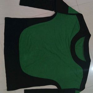 MSYK Black Green Top