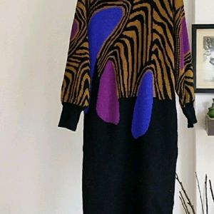 80s Vintage  Sweater Dress