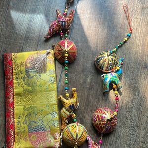 Ethnic Colorful Wall Hanging n Pouch