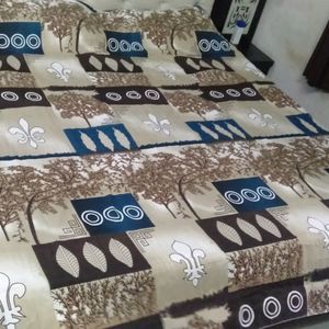 King Size Double Bed Bedsheet With Pillow Covers