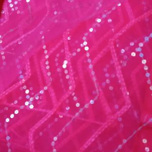 Pink Sequence Duppata