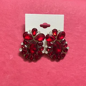 Beautiful Big Stone Stud Earrings (New)