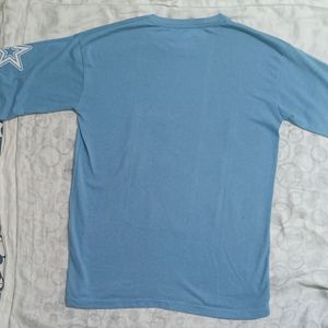 BLUE OVERSIZED TEE NUMBER "32"NEW