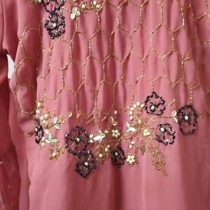 Dusty Pink Gharara Set