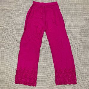 Chikankari Palazzo Pant