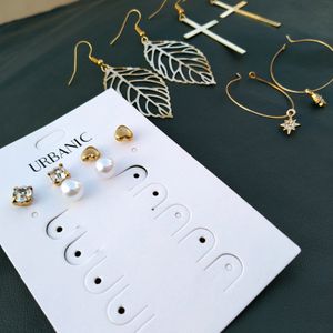 Pack Of 6 Earrings Set Trendy