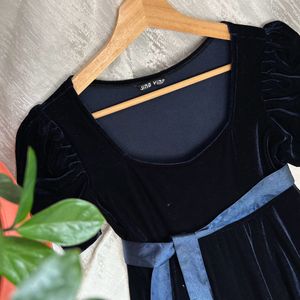 Korean Velvet Dress