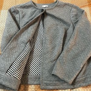 Grey Color Jacket With Titch Button Attached Own