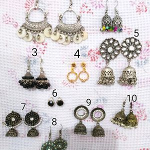 10 Earrings Combo Sale 🔥