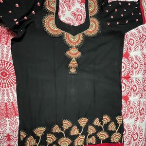 Black Embroidery Kurti