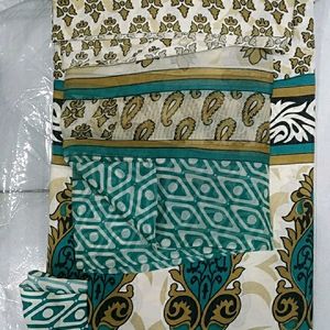 Unstitched Dress Material Of Top, Bottom & Dupatta