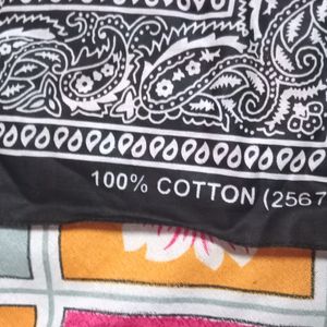 Black Pure Cotton Designs Cloth