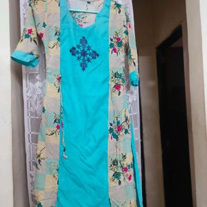 Blue Floral Kurta 🔥 Grab Now