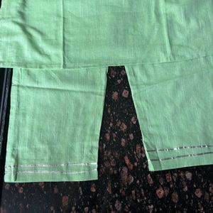 South cotton green ethnic coord set