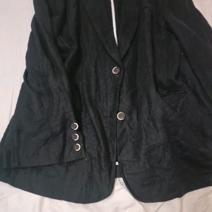 Black Over Size Blazer For Women