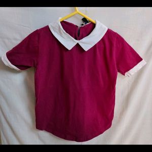 Wine Color Stylish Top