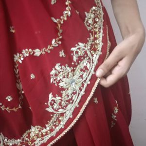 Bridal Lehenga Chuni With Billous