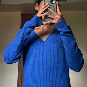 Blue Knittted Sweater