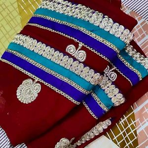 Heavywork Saree Bootawork Zariwork Sare