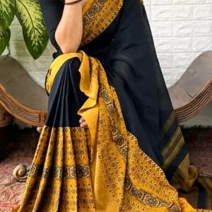 Begumpuri Saree Black Brown