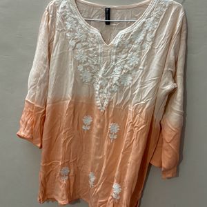 Chikankari short kurti