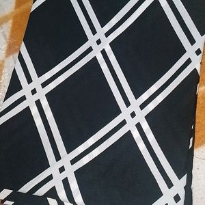 Black And White Unstitched Dress Material