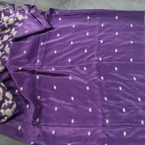 Price Drop Banarasi Silk Saree Without Blouse